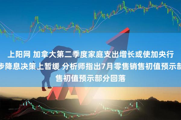 上阳网 加拿大第二季度家庭支出增长或使加央行在进一步降息决策上暂缓 分析师指出7月零售销售初值预示部分回落